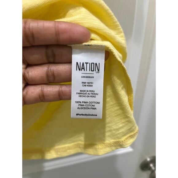 NWT NATION LTD - Morgan Halter In Butter Yellow Sz M - Picture 5 of 8